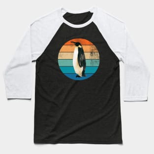 Vintage Sunset Penguin Baseball T-Shirt